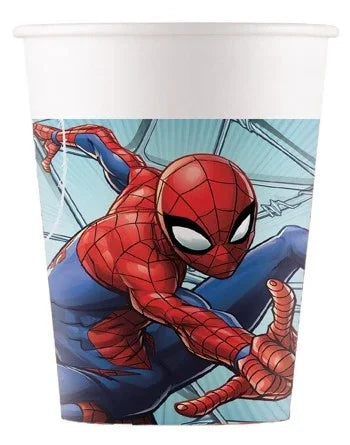 Pack de 8 Vasos de Spider-Man Decoración y Menaje Superhéroes Liragram