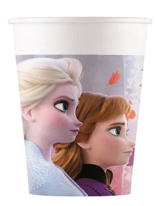 Pack de 8 Vasos de Elsa y Anna de Frozen 2 Decoración y Menaje de Dibujos Animados Liragram