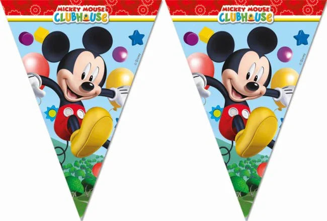 Guirnalda de Mickey Mouse con Banderines Decoración y Menaje de Dibujos Animados Liragram