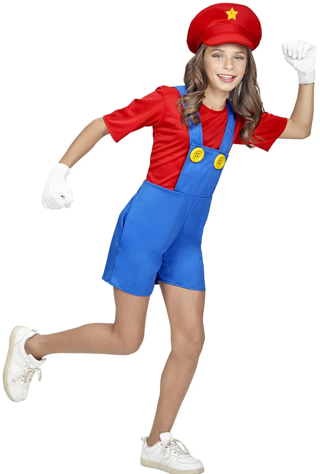 Disfraz de Super Mario con Pantalón Corto Infantil Super Mario Bros y Luigi Widmann