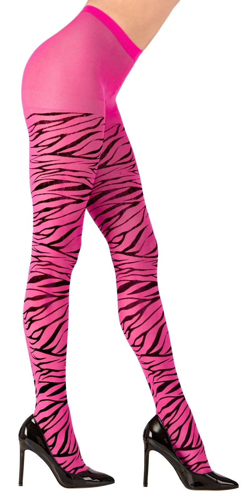 Panties Rosas con Estampado de Cebra para Adulto Medias y Pantys Widmann