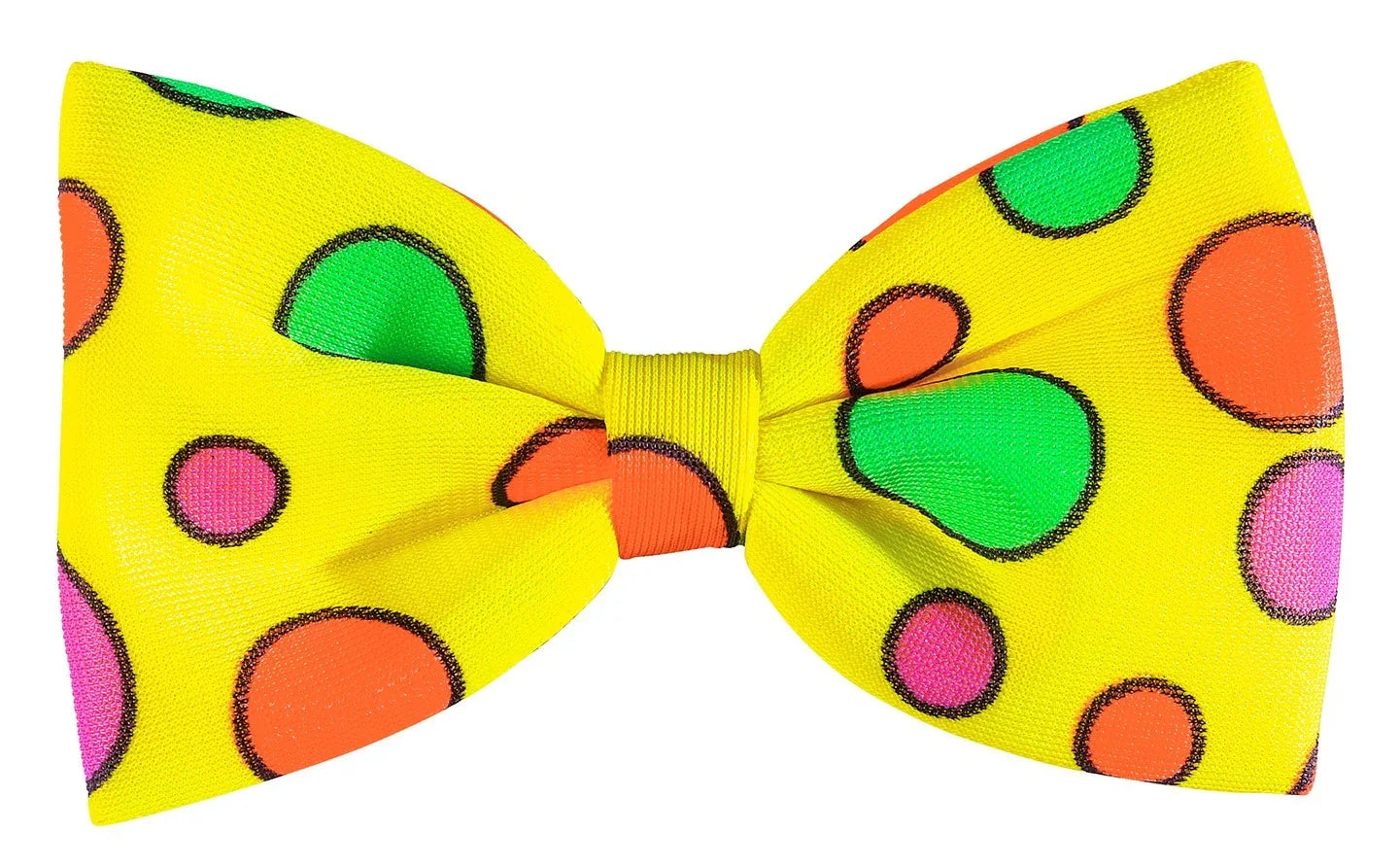 Pajarita de Payaso Amarilla con Lunares de Colores Complementos Payasos Widmann