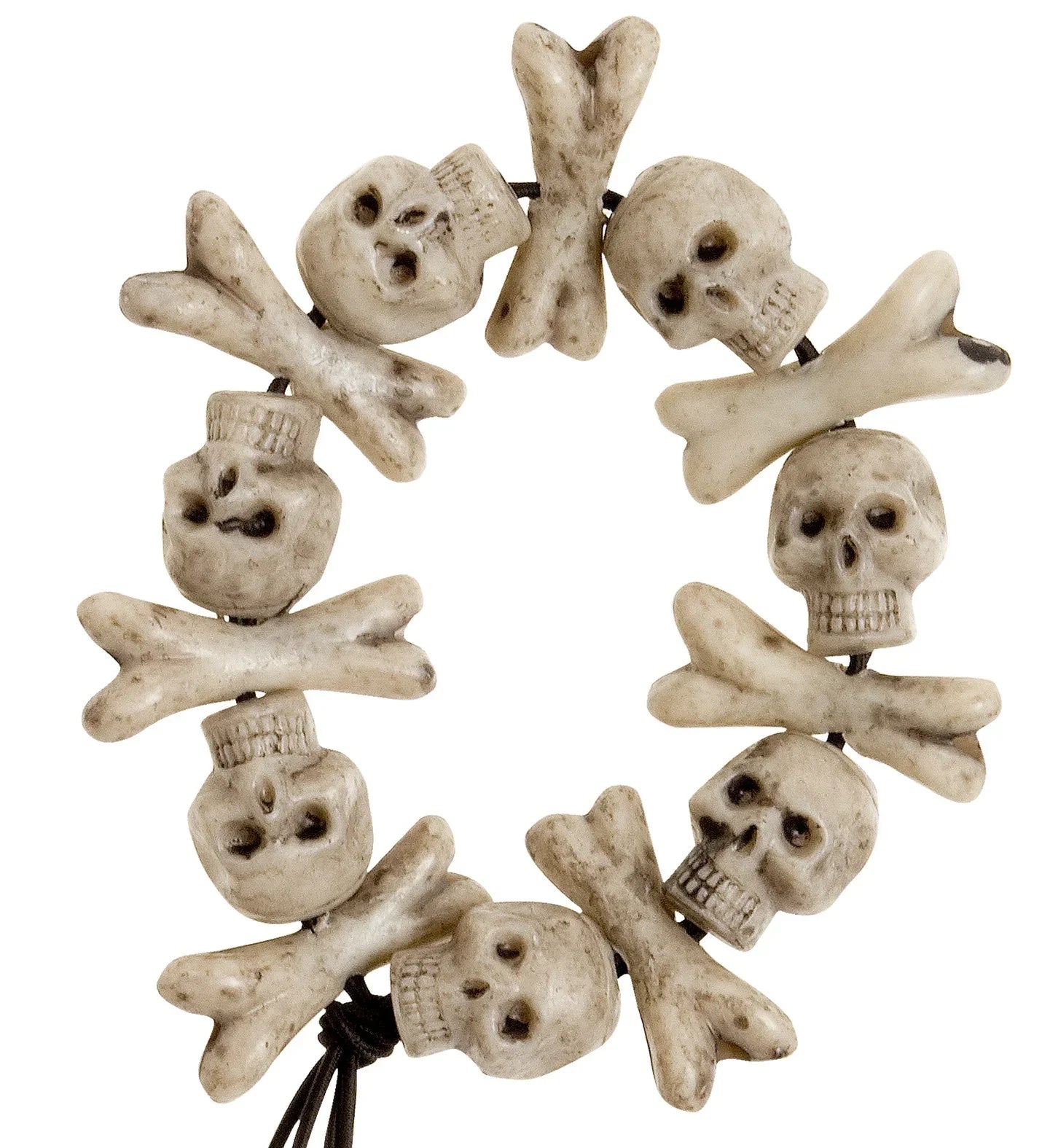 Pulsera Vudú con Calaveras y Huesos Accesorios Halloween Widmann