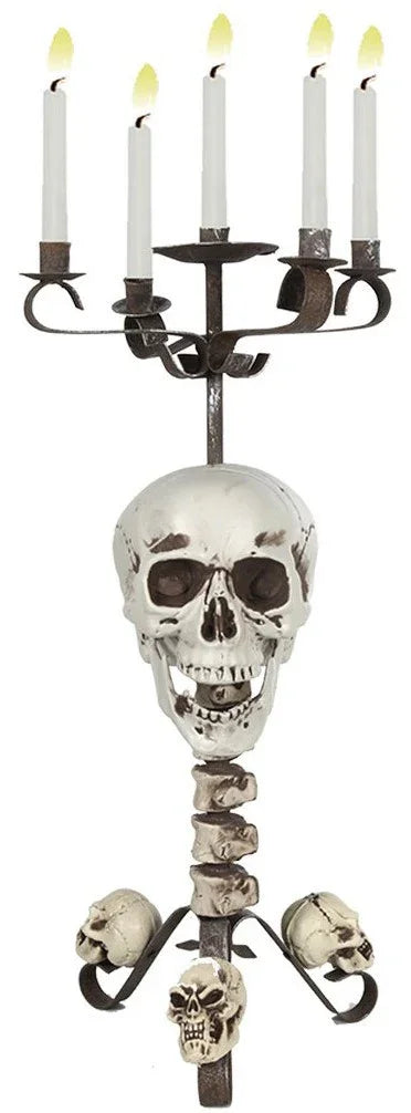 Candelabro con Calaveras y Cinco Portavelas Figuras Decorativas EuroCarnavales