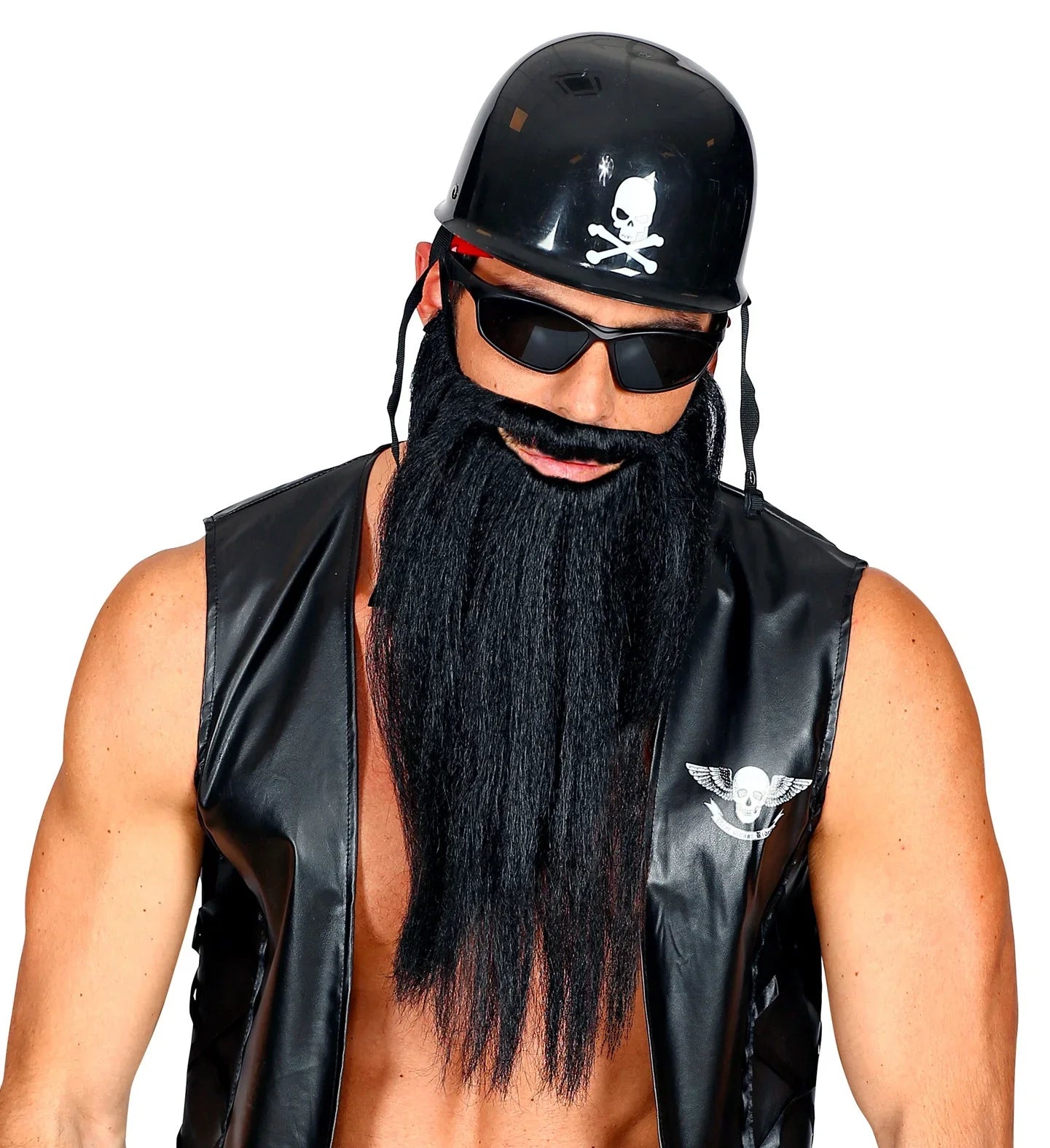 Barba Larga Negra con Bigote Barbas y Bigotes Widmann