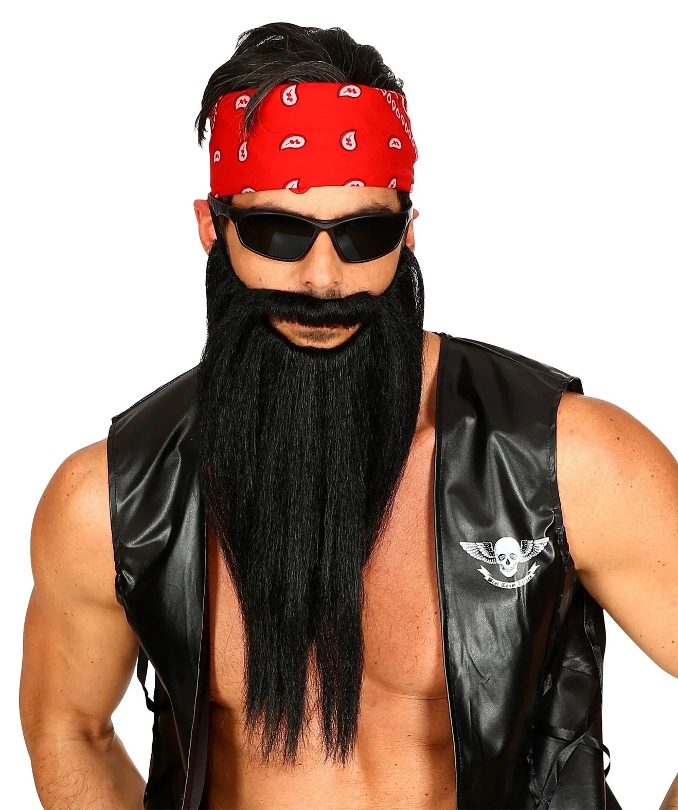 Barba Larga Negra con Bigote Barbas y Bigotes Widmann