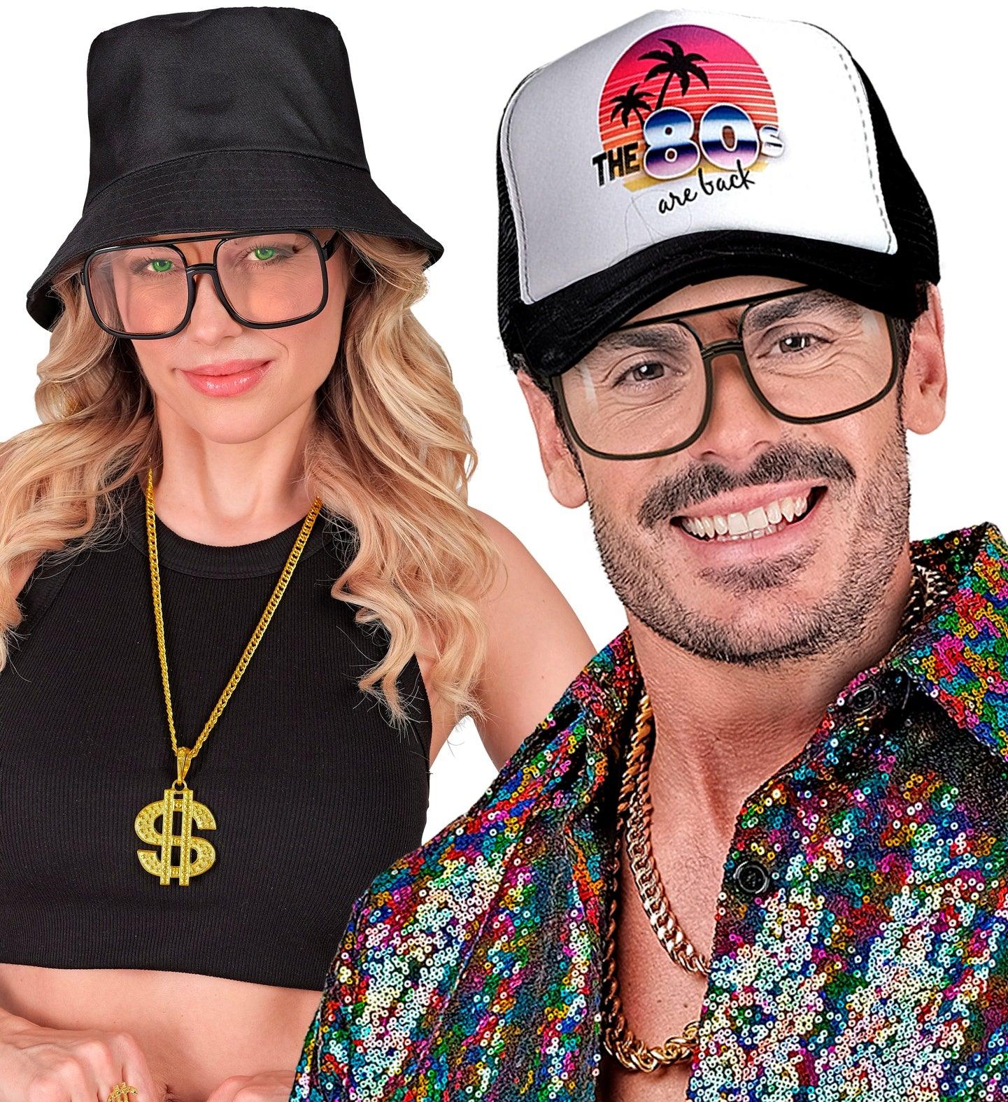 Gafas Aviador Cuadradas Negras con Lentes Transparentes Gafas Widmann