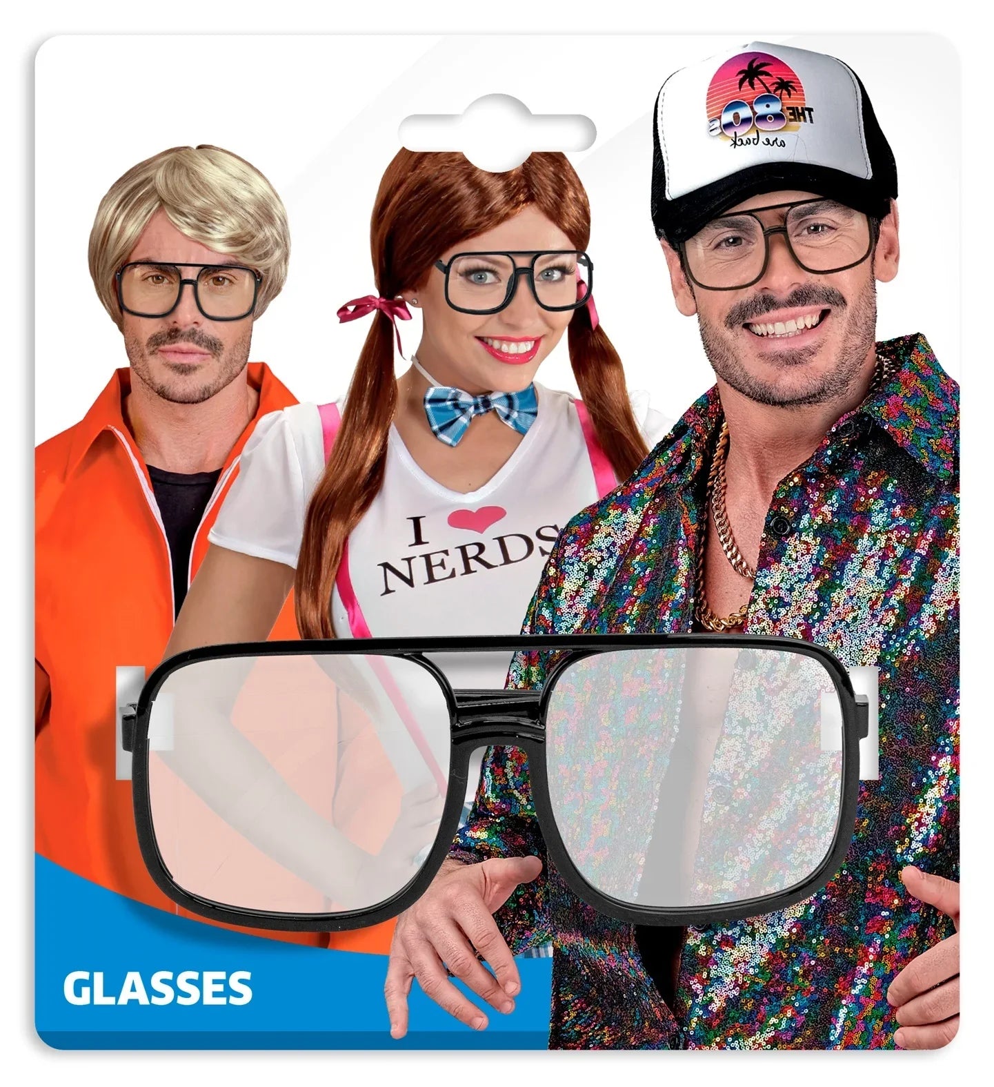 Gafas Aviador Cuadradas Negras con Lentes Transparentes Gafas Widmann