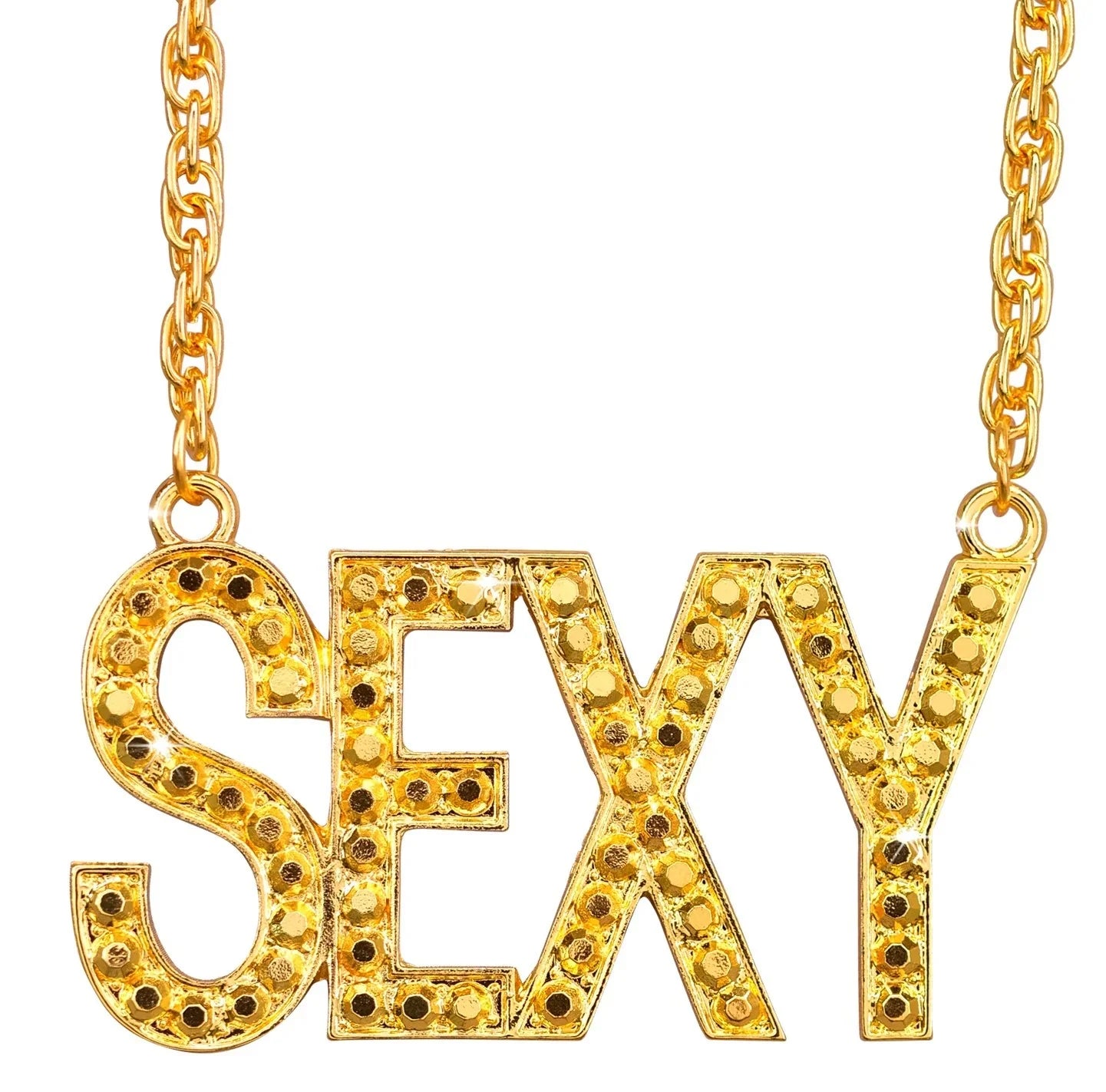 Collar Dorado con Colgante SEXY con Pedrería Collares, Colgantes y Gargantillas Widmann