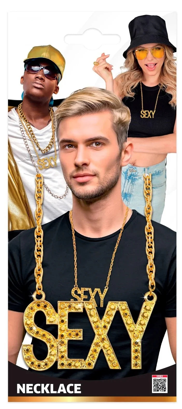 Collar Dorado con Colgante SEXY con Pedrería Collares, Colgantes y Gargantillas Widmann