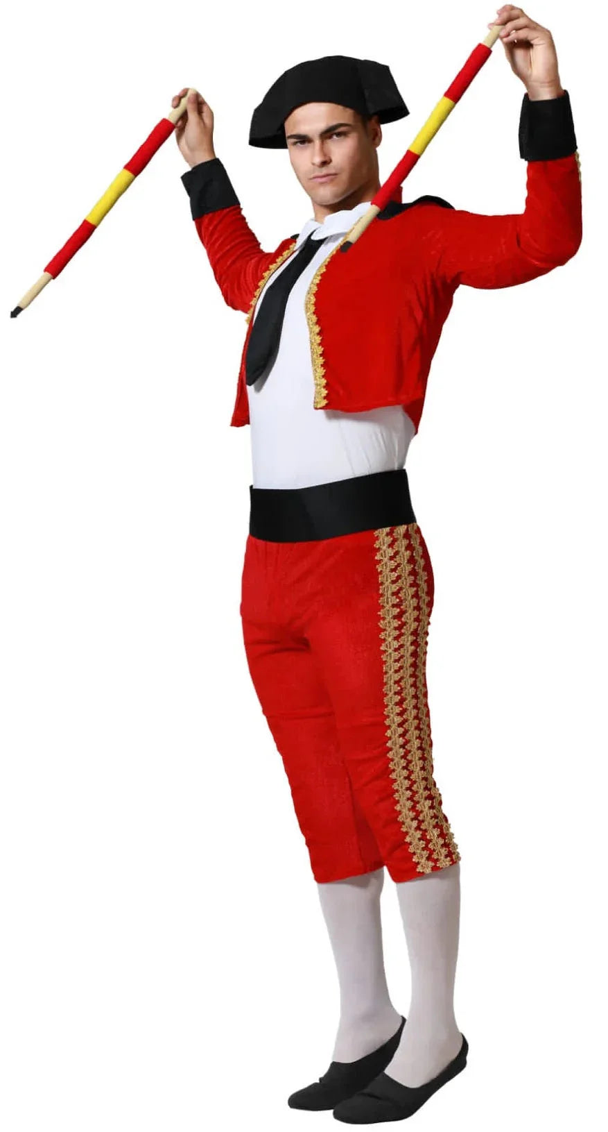 Disfraz de Torero Banderillero Rojo para Hombre Toreros Atosa