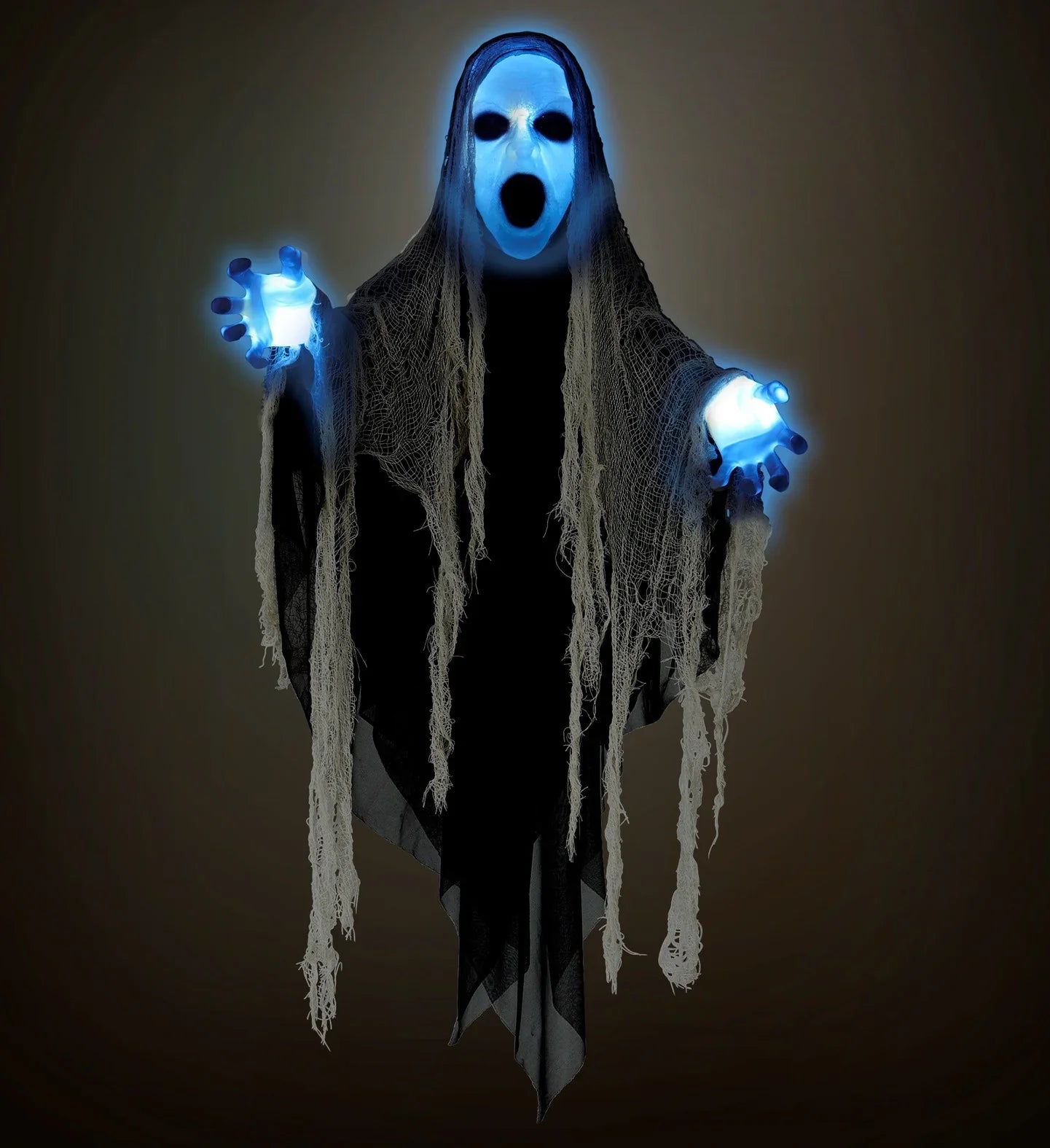 Fantasma Siniestro para Colgar de 153cm con Luz y Sonido Figuras Colgantes Widmann