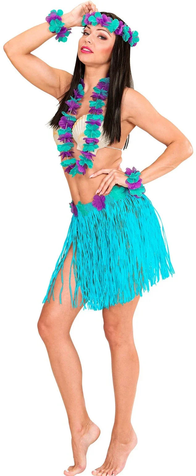 Kit Hawaiano Azul y Morado Complementos Hawaianos Widmann