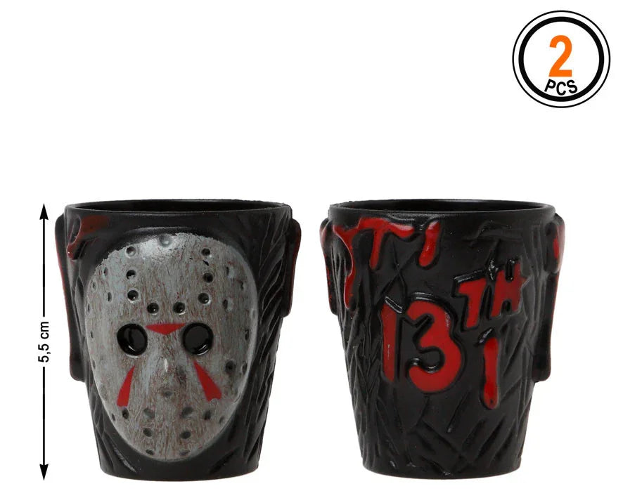 Vasos de Chupito de Jason Viernes 13 Decoración y Menaje Halloween Atosa
