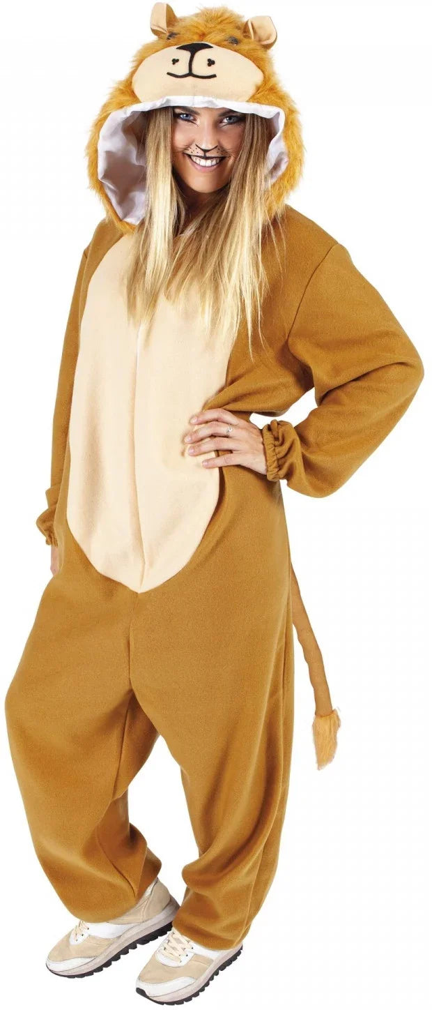 Disfraz de León con Capucha para Adulto León Rubies