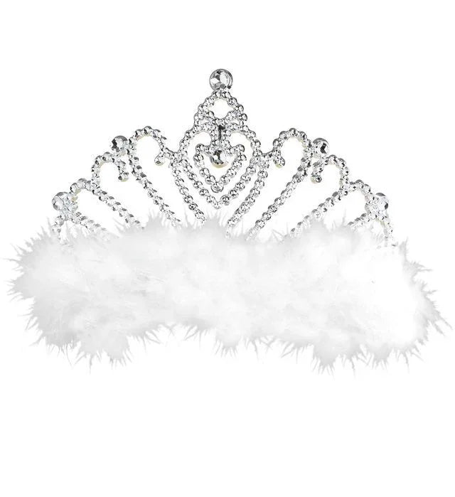 Tiara decorada con marabú Coronas y Tiaras Widmann