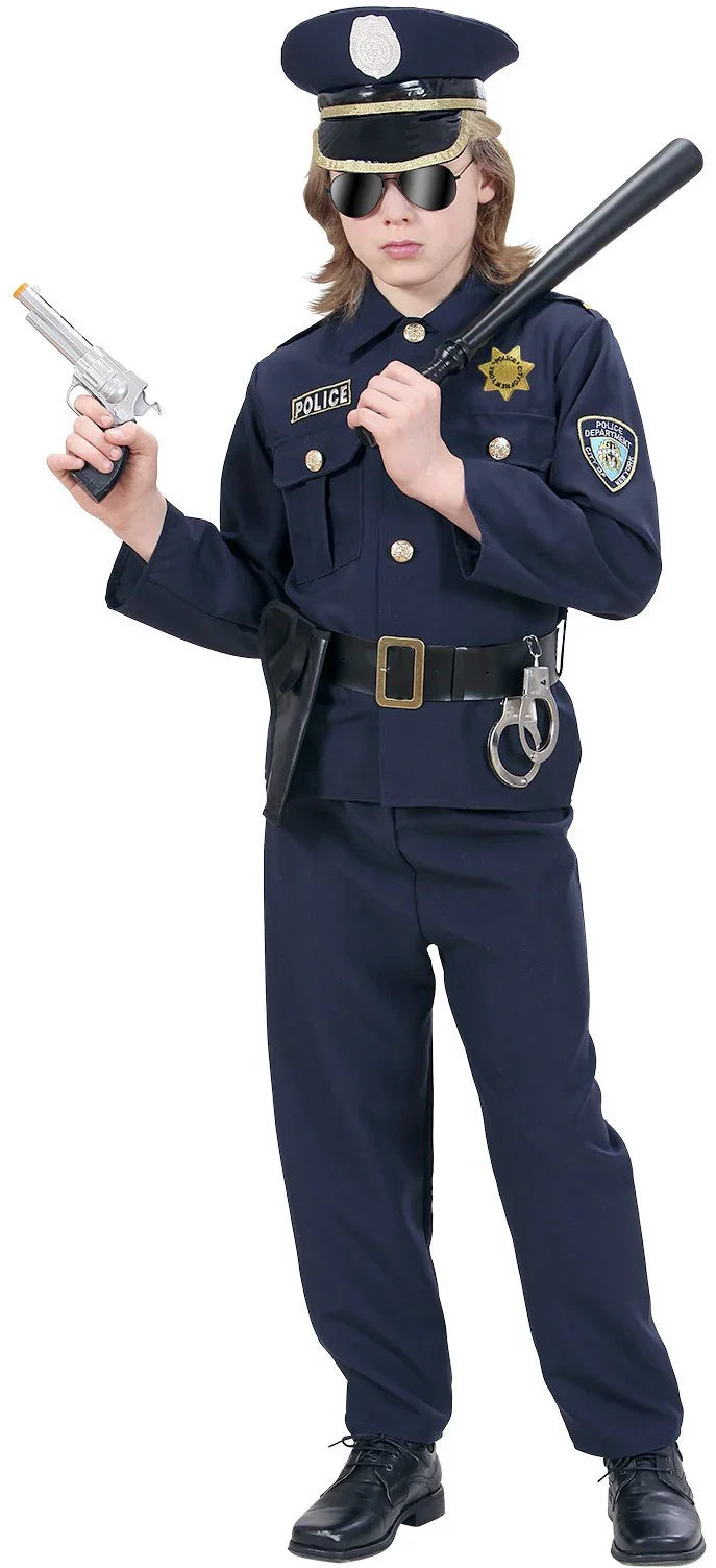 Disfraz de Oficial de Policía de New York para Niño Policías y Presos Infantiles Widmann