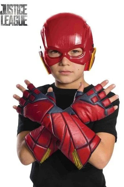 Guantes de Flash La Liga de Justicia Infantil Flash Rubies