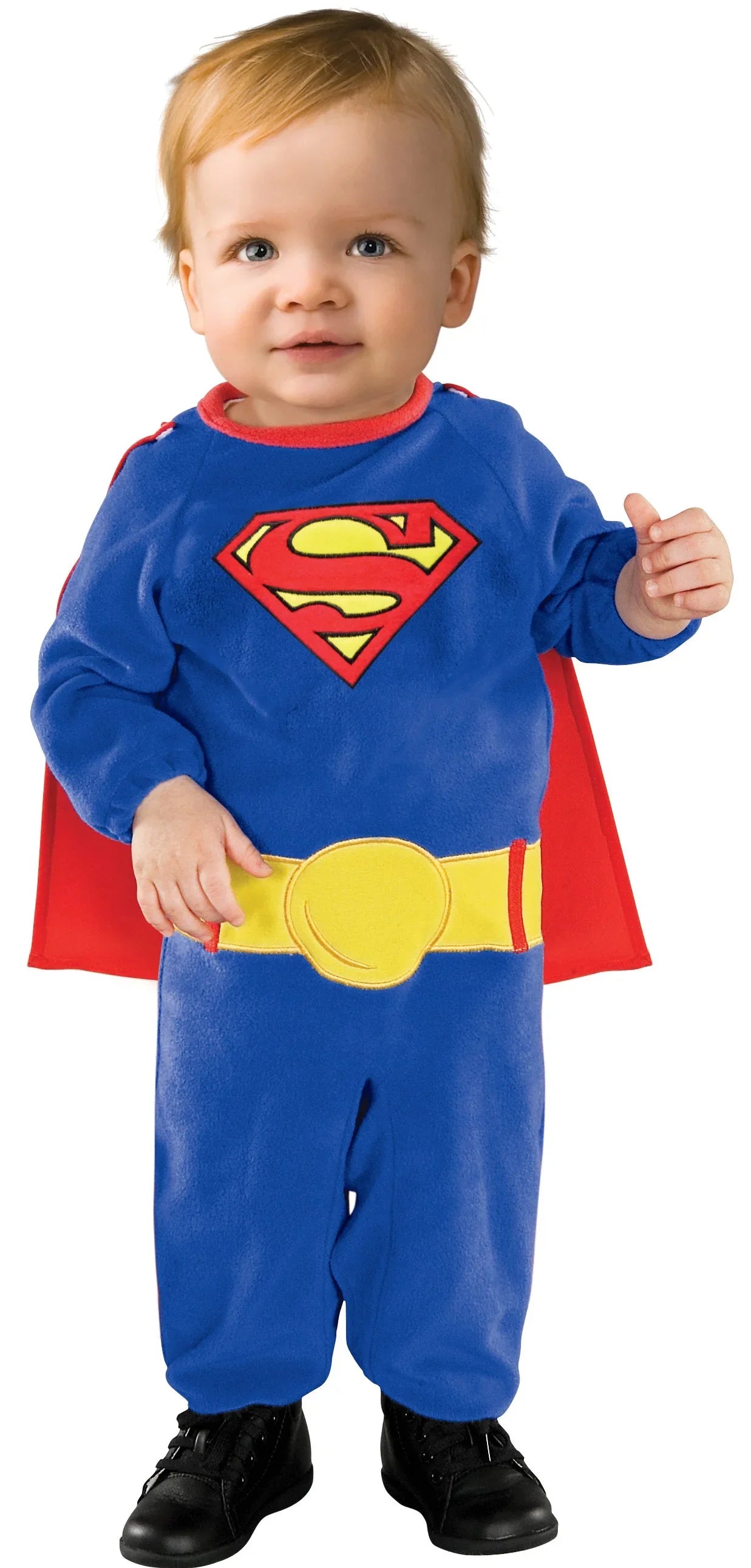 Disfraz de Superman con Capa para Bebé Superman y Supergirl Rubies