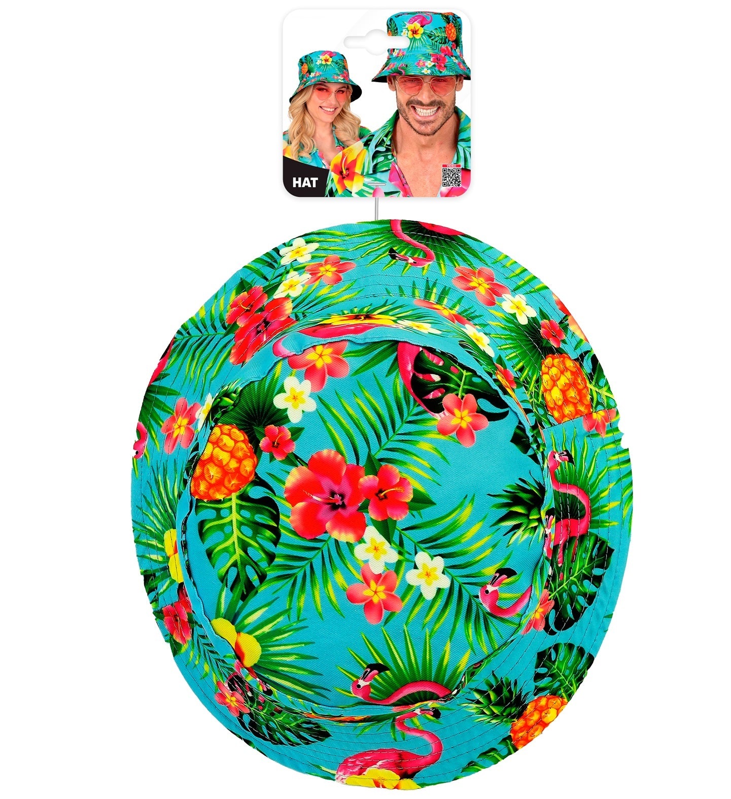 Gorro Pescador Azul con Estampado Hawaiano Sombreros y Gorros Widmann