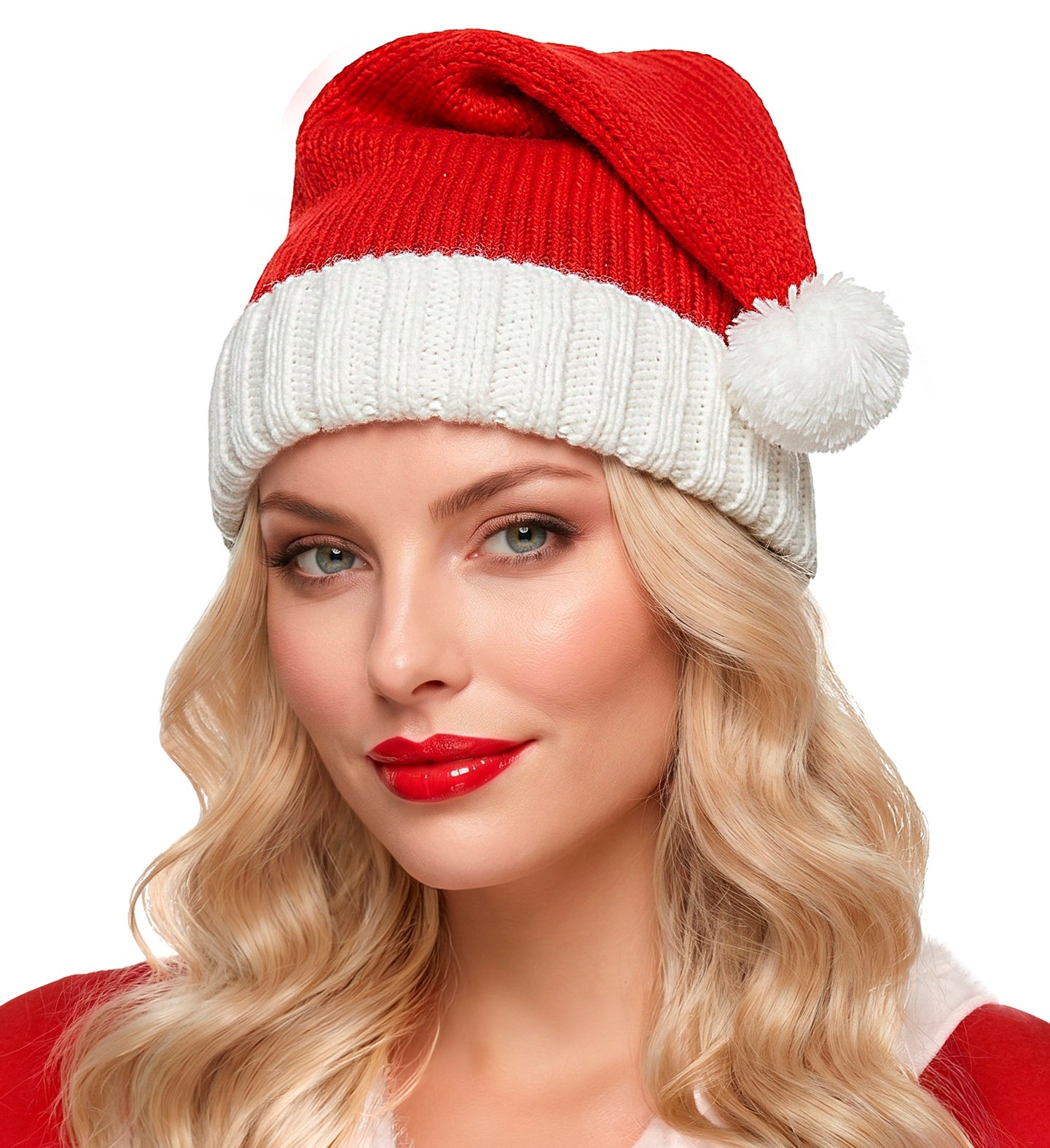 Gorro Papá Noel de Punto para Adulto