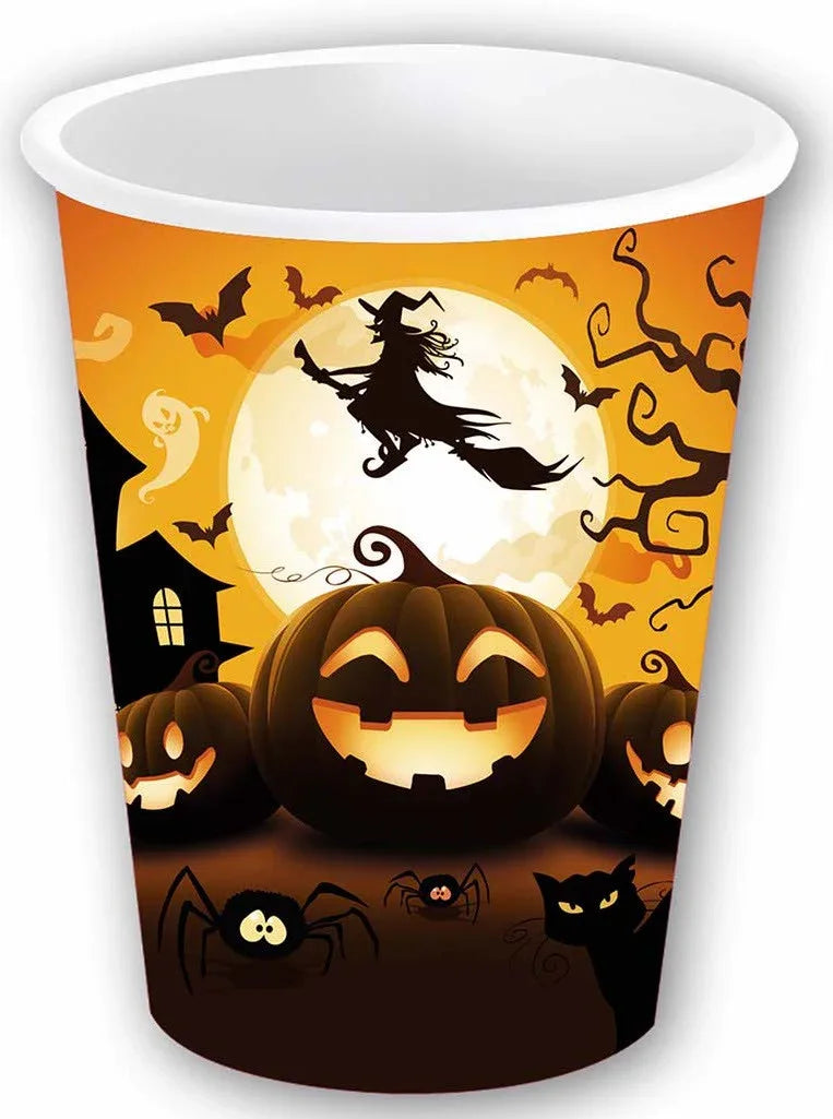 Pack 6 Vasos de Calabaza de Halloween Menaje Halloween Guirca