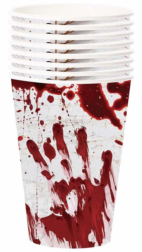 Pack 6 Vasos con Sangre Menaje Halloween Guirca