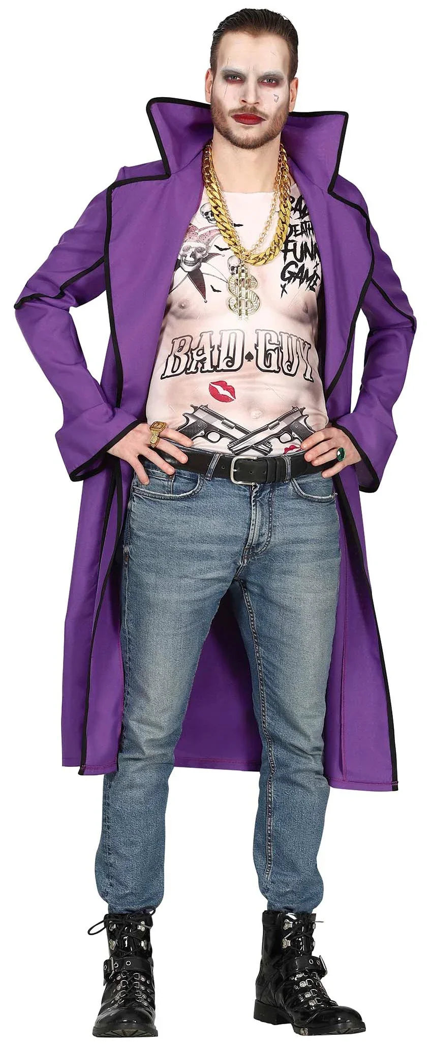 Disfraz de Joker con Chaqueta para Hombre Joker Guirca