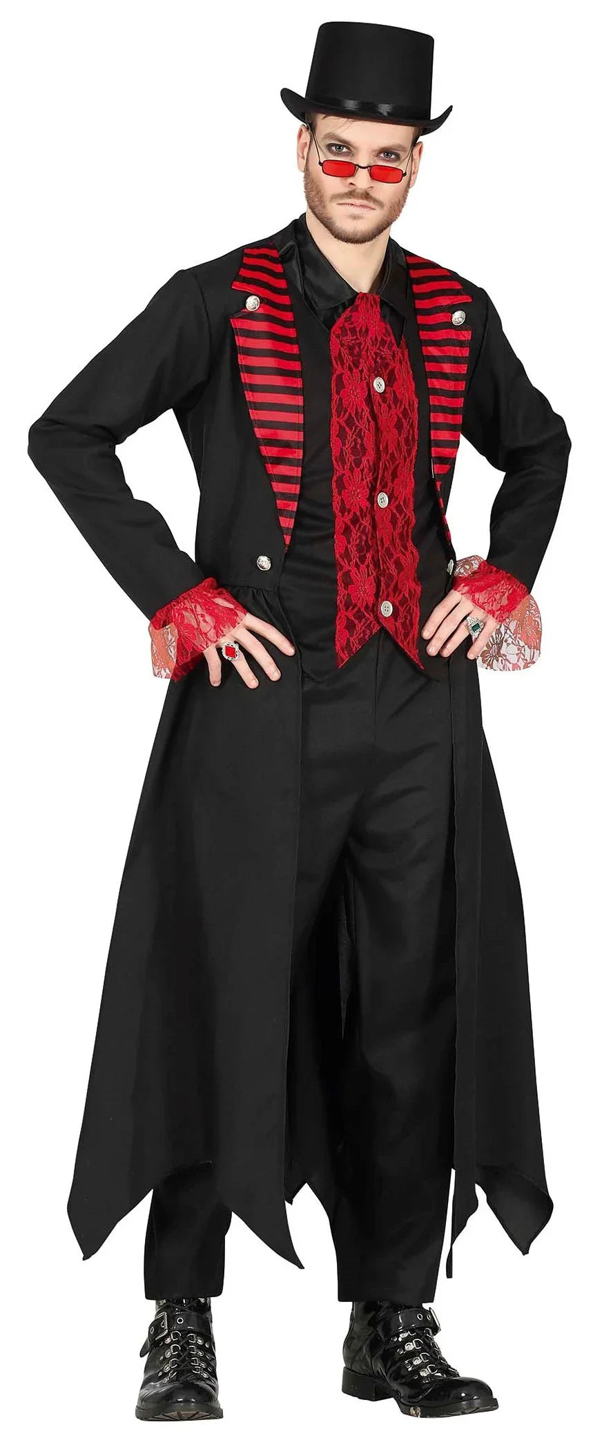 Disfraz de Vampiro Gótico con Chaqueta para Hombre Vampiros y vampiresas Guirca