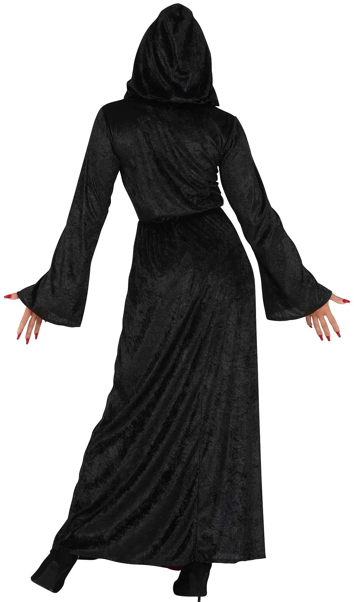 Disfraz de Sacerdotisa Satánica con Capucha para Mujer Inicio Guirca