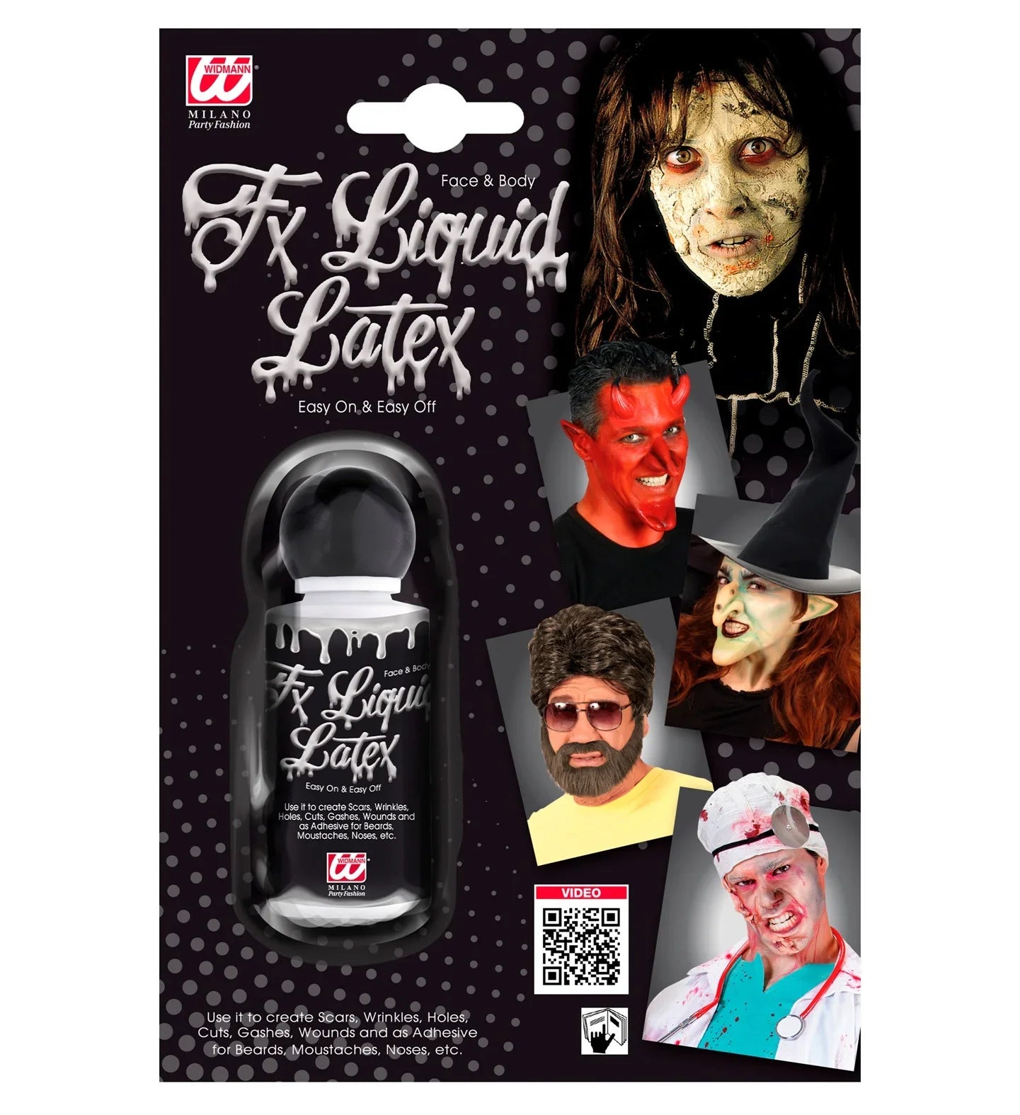Bote de Látex Líquido Maquillaje Halloween Widmann