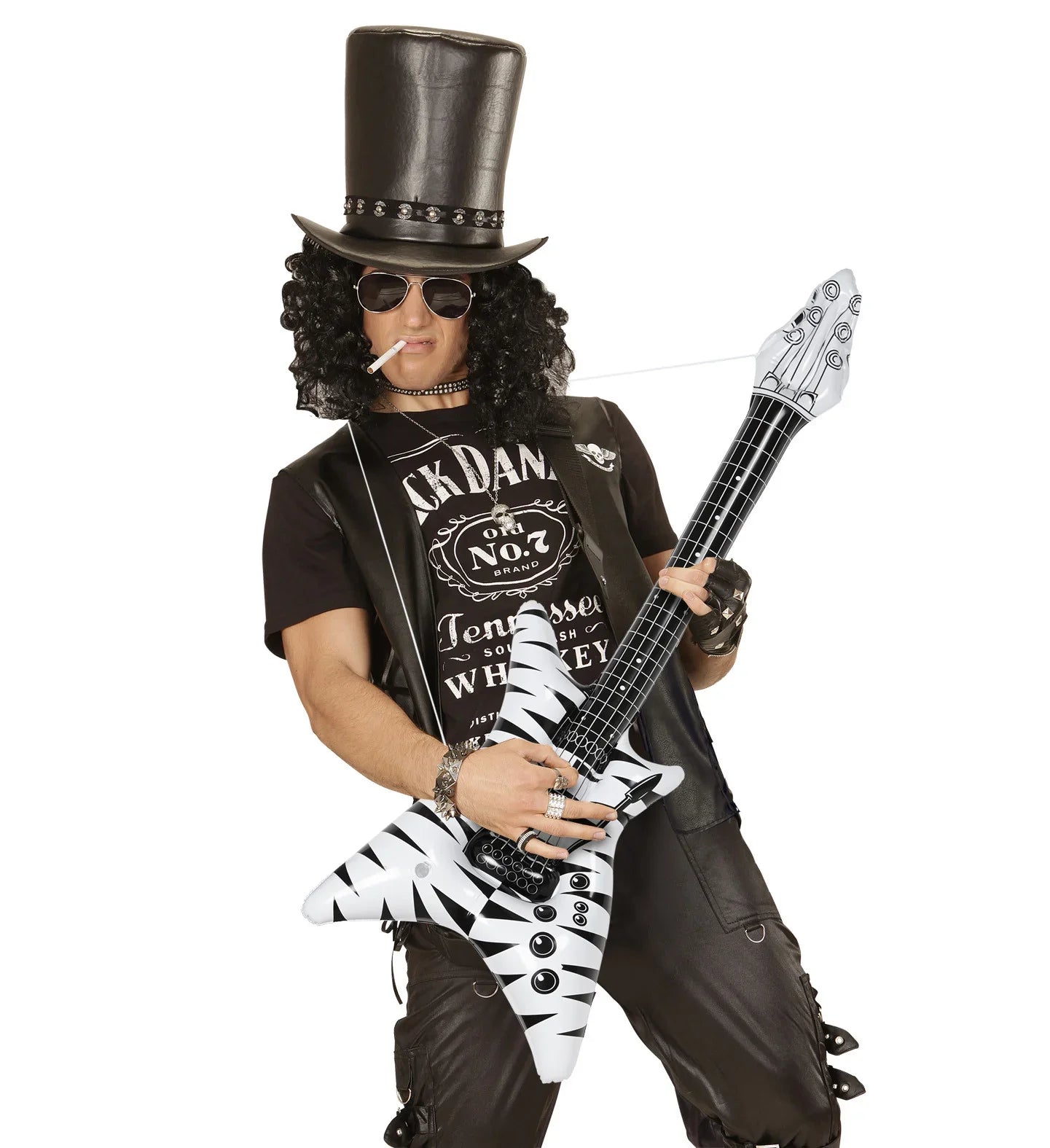 Guitarra Eléctrica Hinchable Rock Cebra Complementos Rockeros y Moteros Widmann