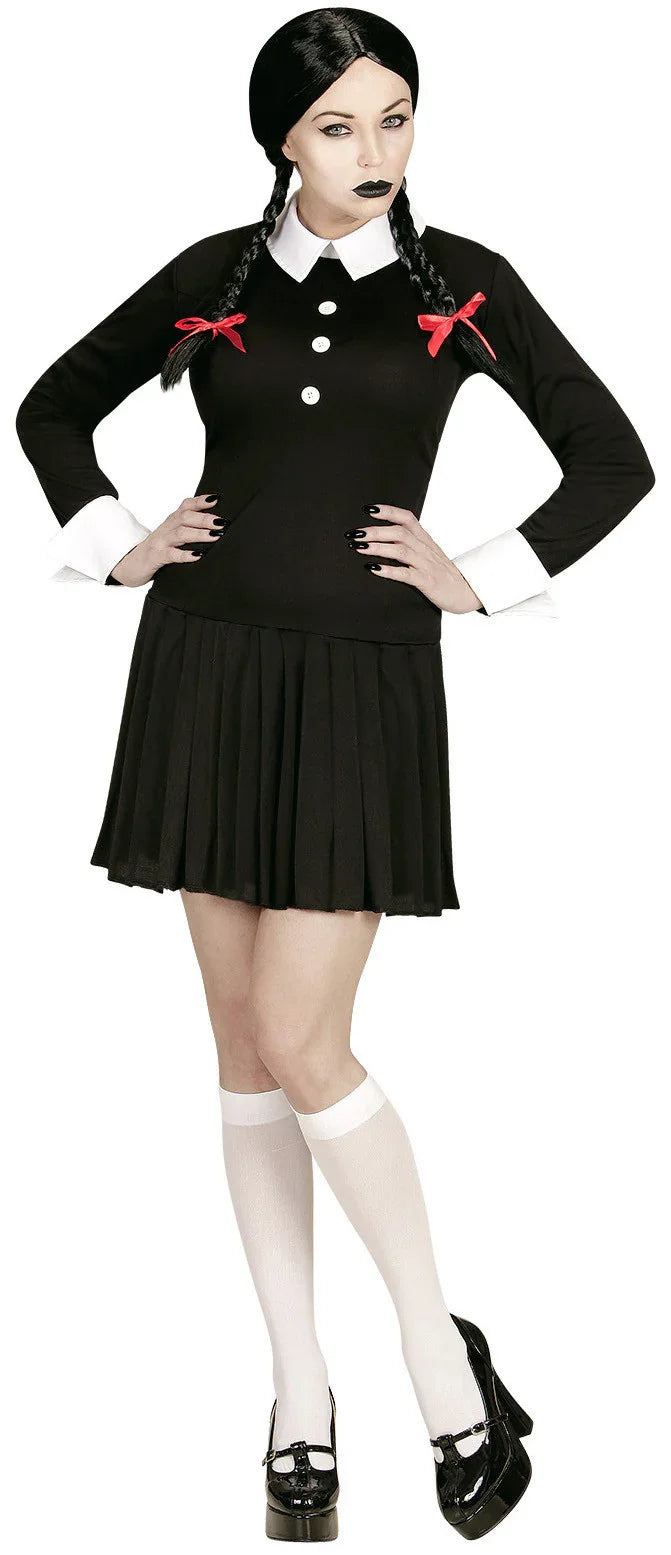 Disfraz de Miércoles Addams Tétrica para Adulto Miércoles Addams Widmann