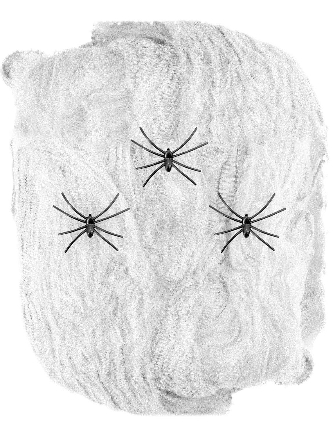 Tela de Araña Blanca Pequeña Halloween Widmann