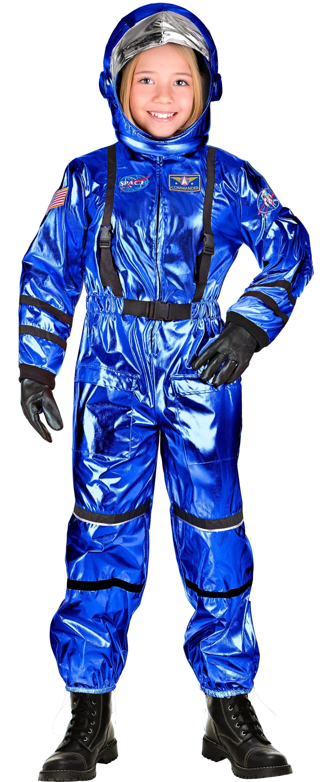 Disfraz de Astronauta Azul con Casco Infantil Astronautas Infantiles Widmann