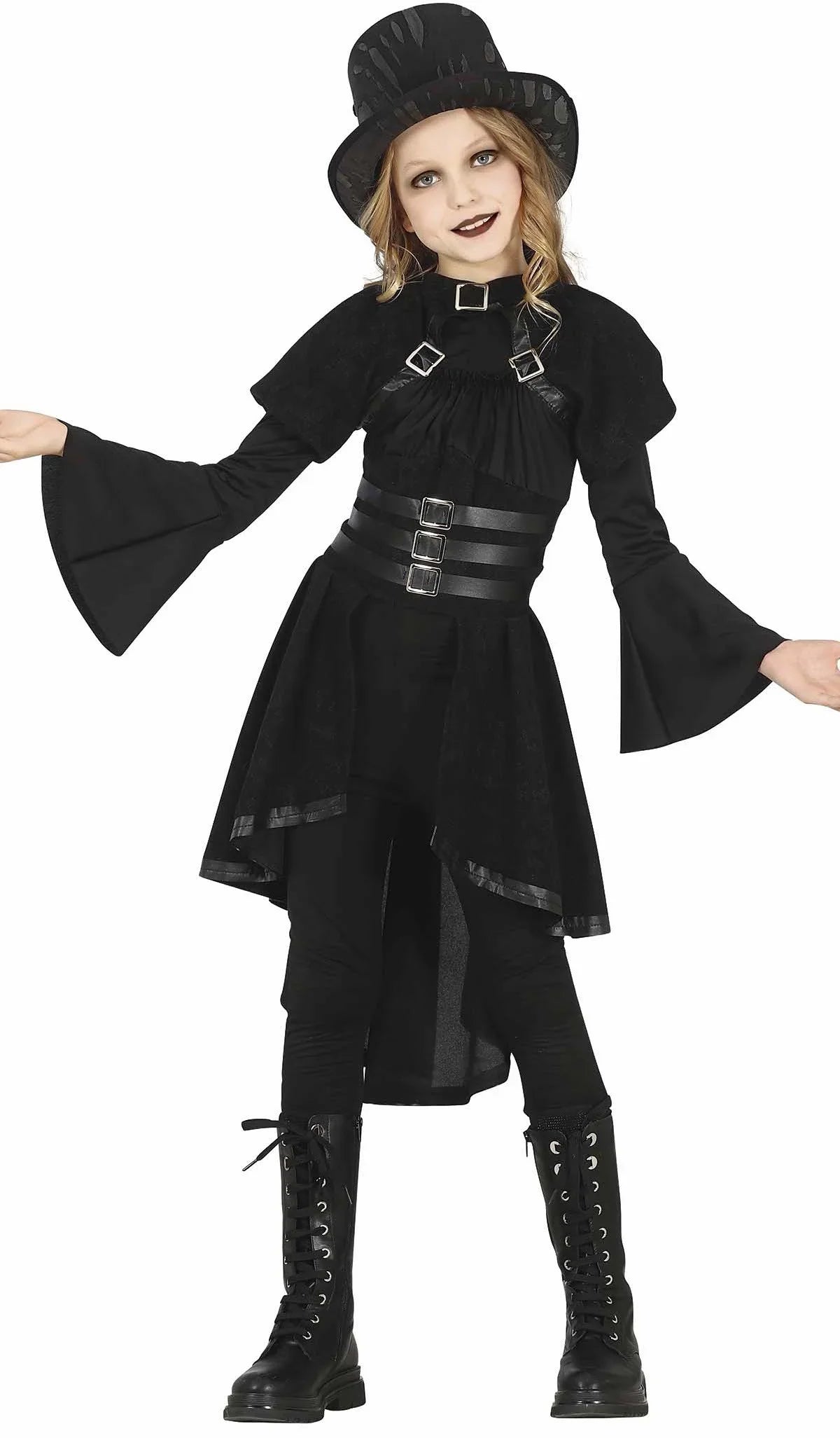 Disfraz de Dama Gótica para Niña Halloween Infantiles Guirca