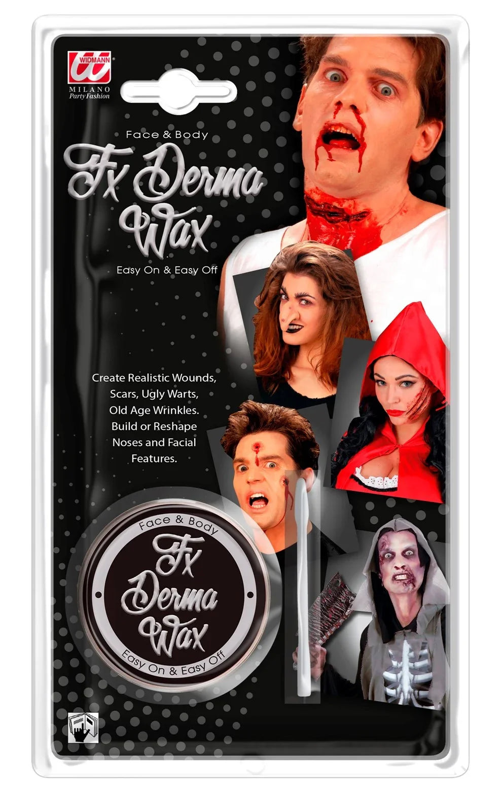 Set de Carne Artificial para Heridas y Espátula Carne Artificial Widmann