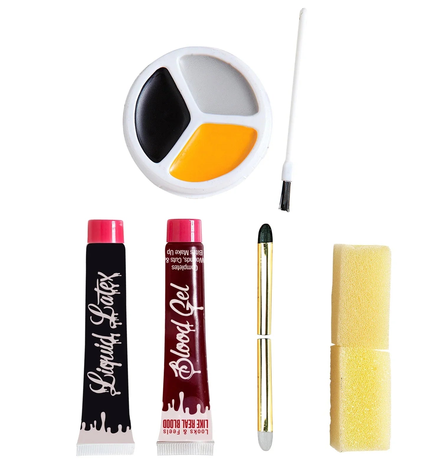 Kit de Maquillaje Zombie con Sangre y Látex Líquido Kits de Maquillaje Widmann