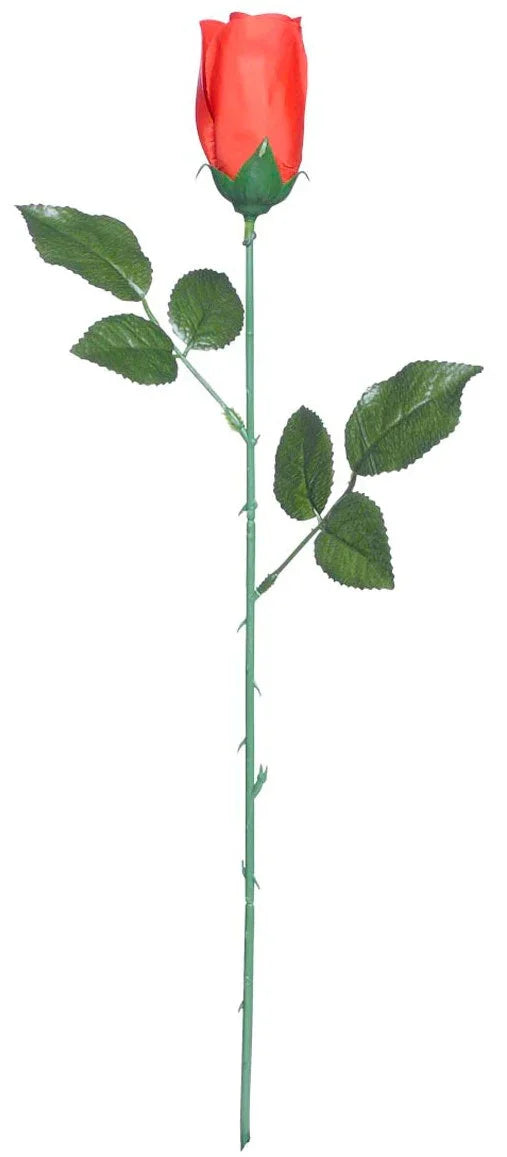 Rosa Roja de Tela con Tallo Flores Widmann