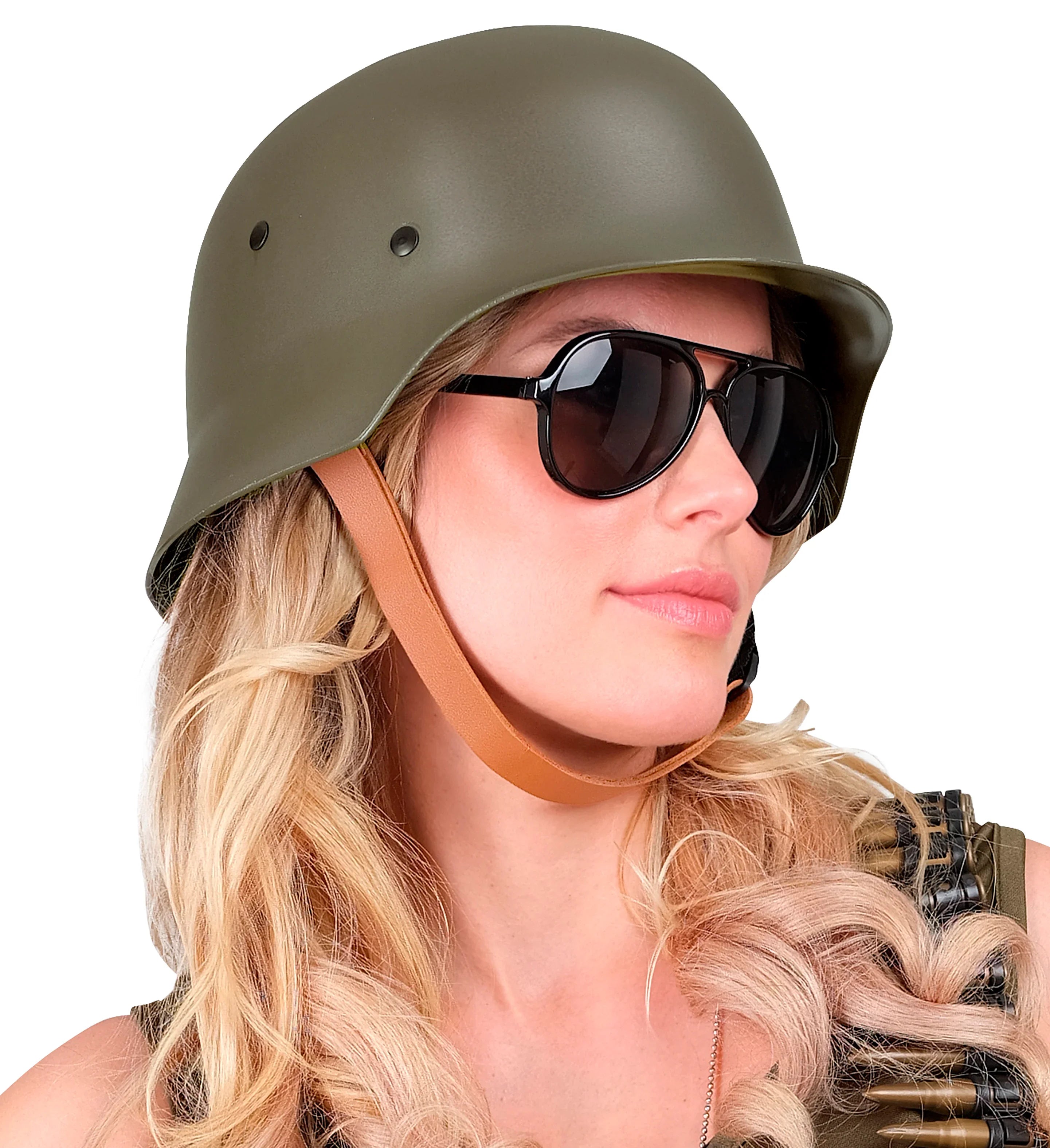 Casco Militar Verde para Adulto Complementos Militares Widmann