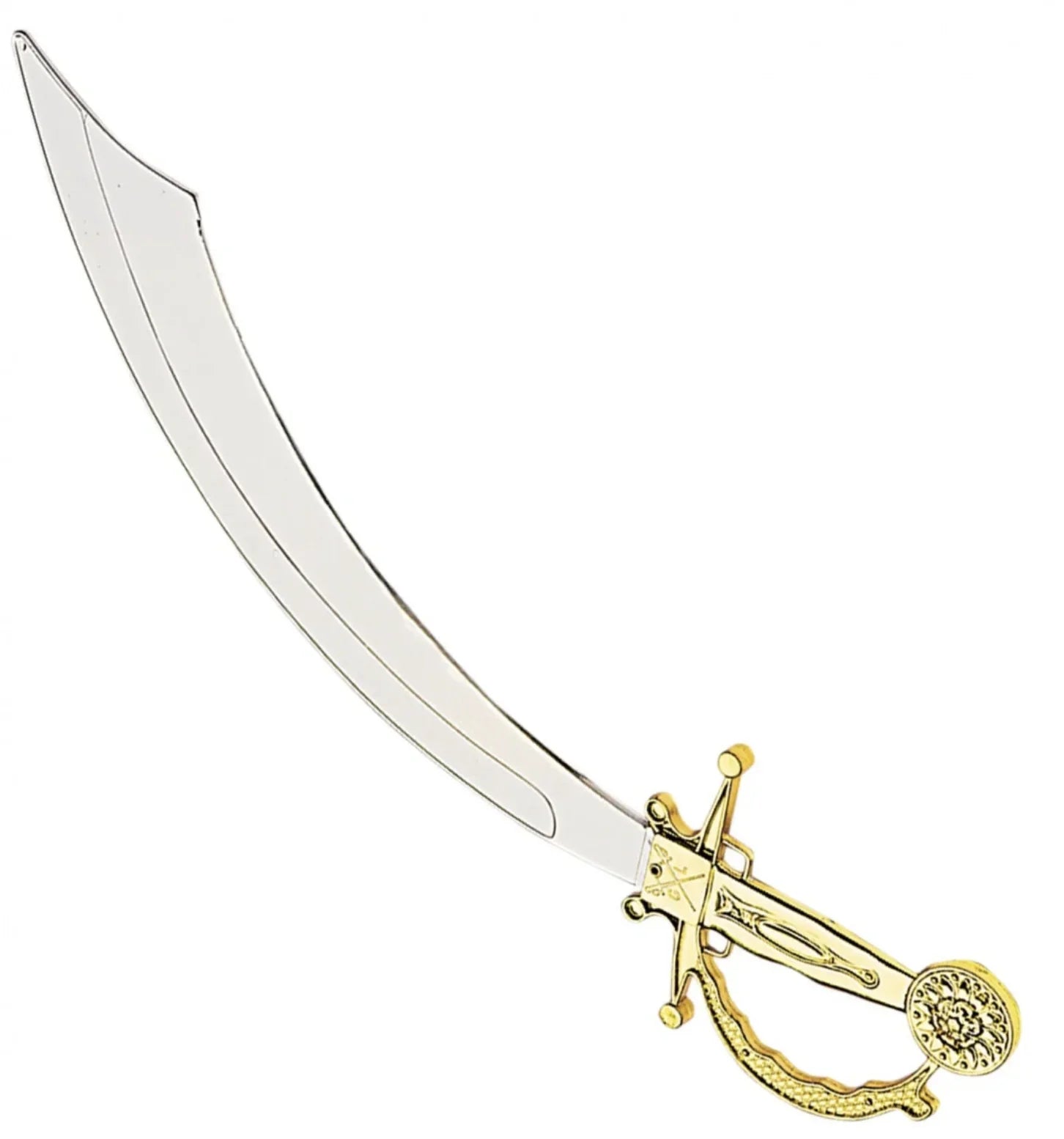 Espada Pirata con Empuñadura Negra o Dorada Espadas Smiffys Dorado