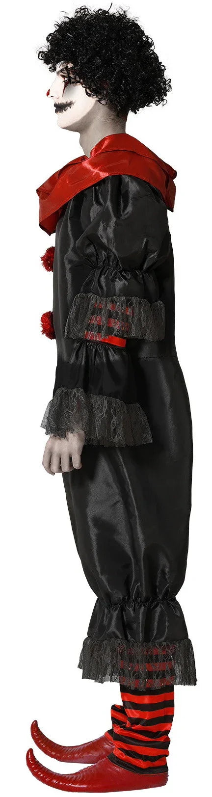 Disfraz de Payaso Asesino Negro y Rojo para Adulto Payasos Asesinos Atosa