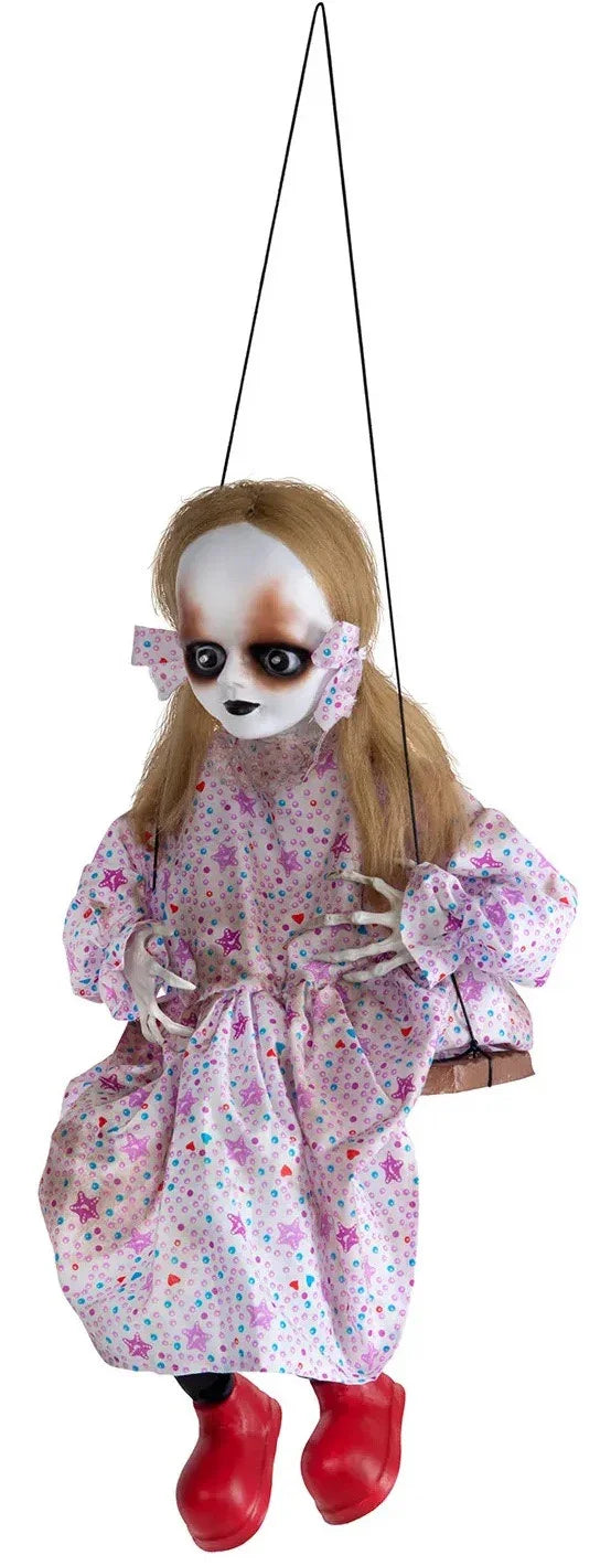 Niña Psicópata en Columpio Decoración Figuras Colgantes Viving