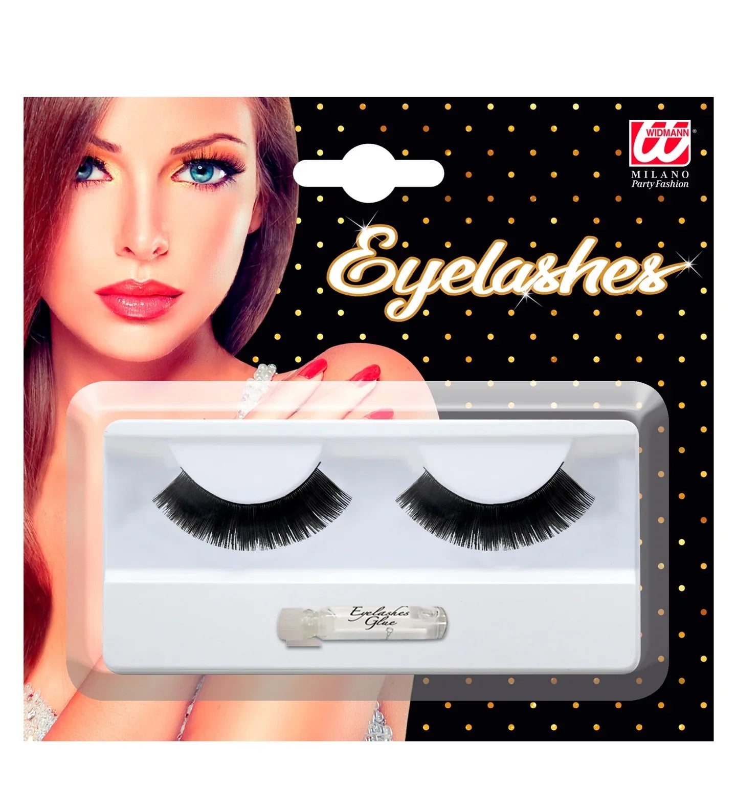 Pestañas Negras Largas Túpidas Pestañas Widmann