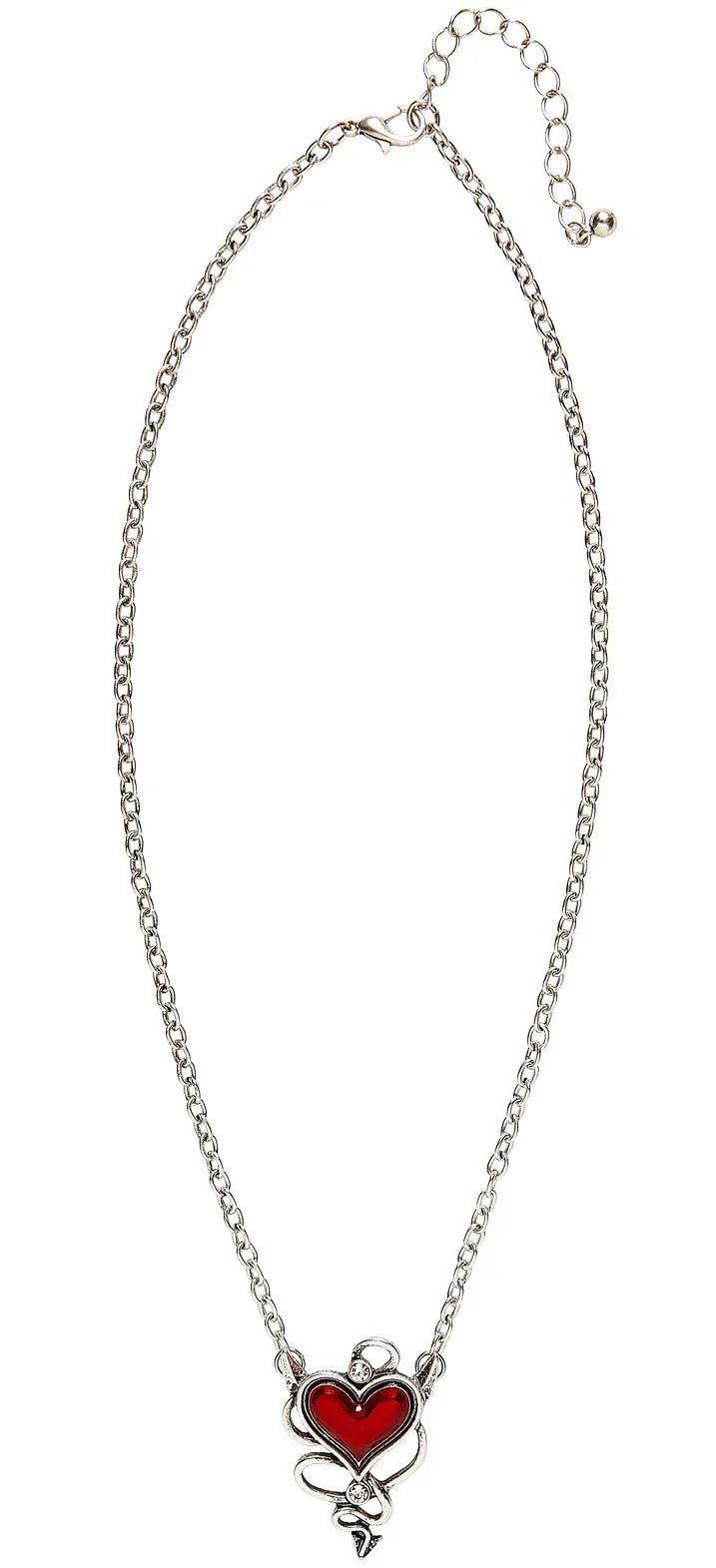 Collar con Corazón Rojo con Cuernos de Diablesa Collares, Colgantes y Gargantillas Widmann
