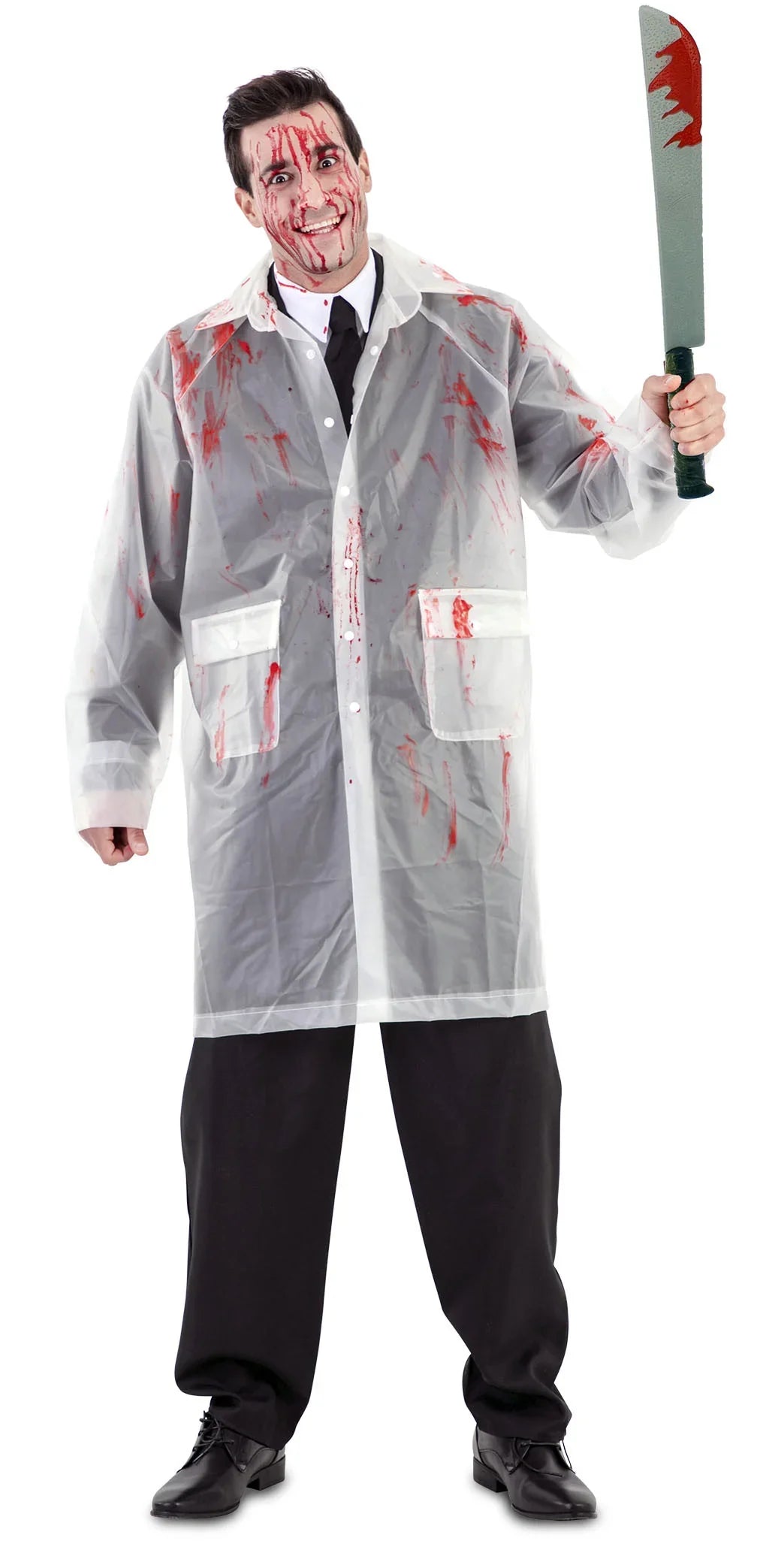 Chubasquero Sangriento American Psycho para Adulto Cine y TV EuroCarnavales