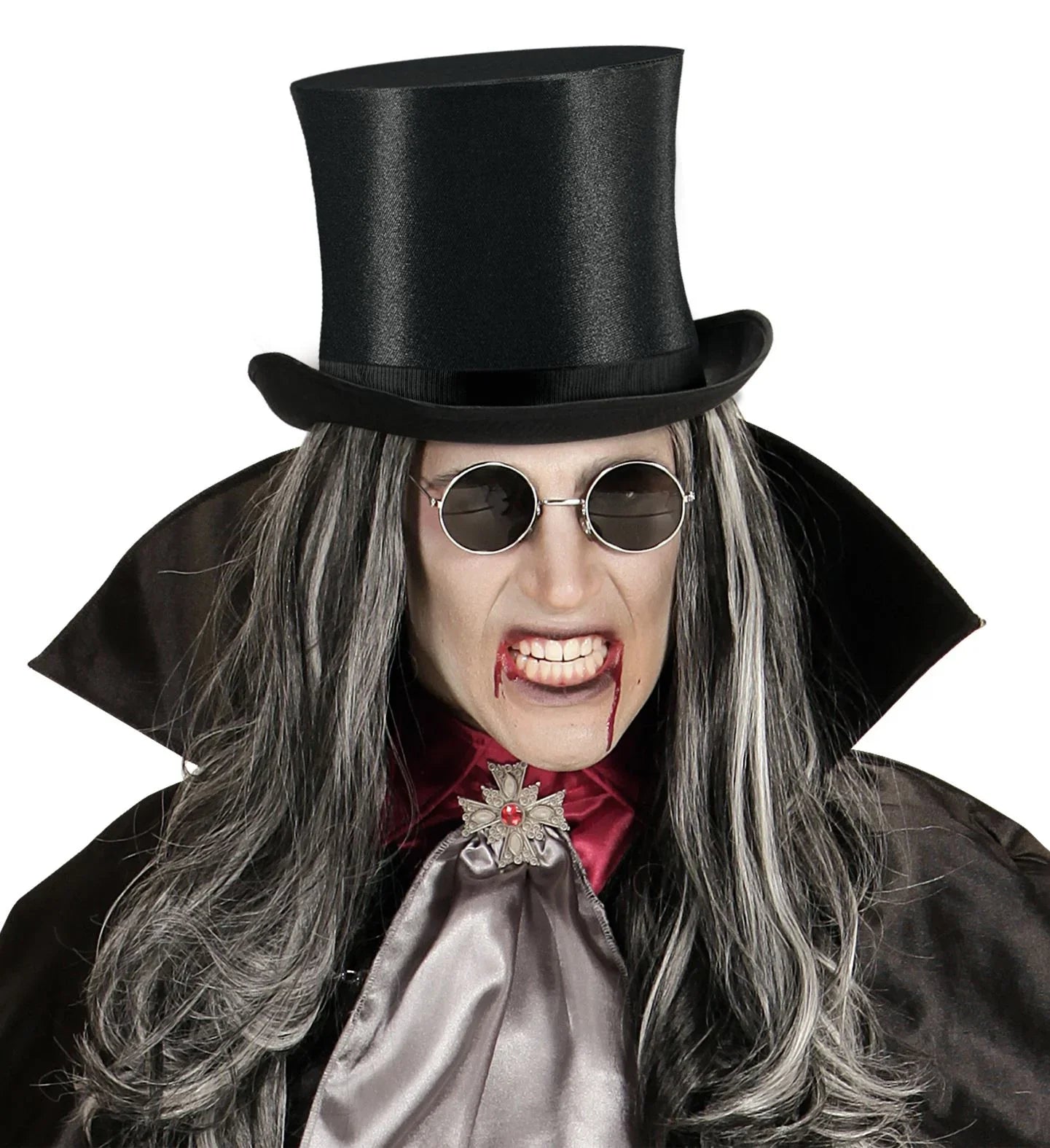 Chistera Negra de Raso para Adulto Chisteras Widmann