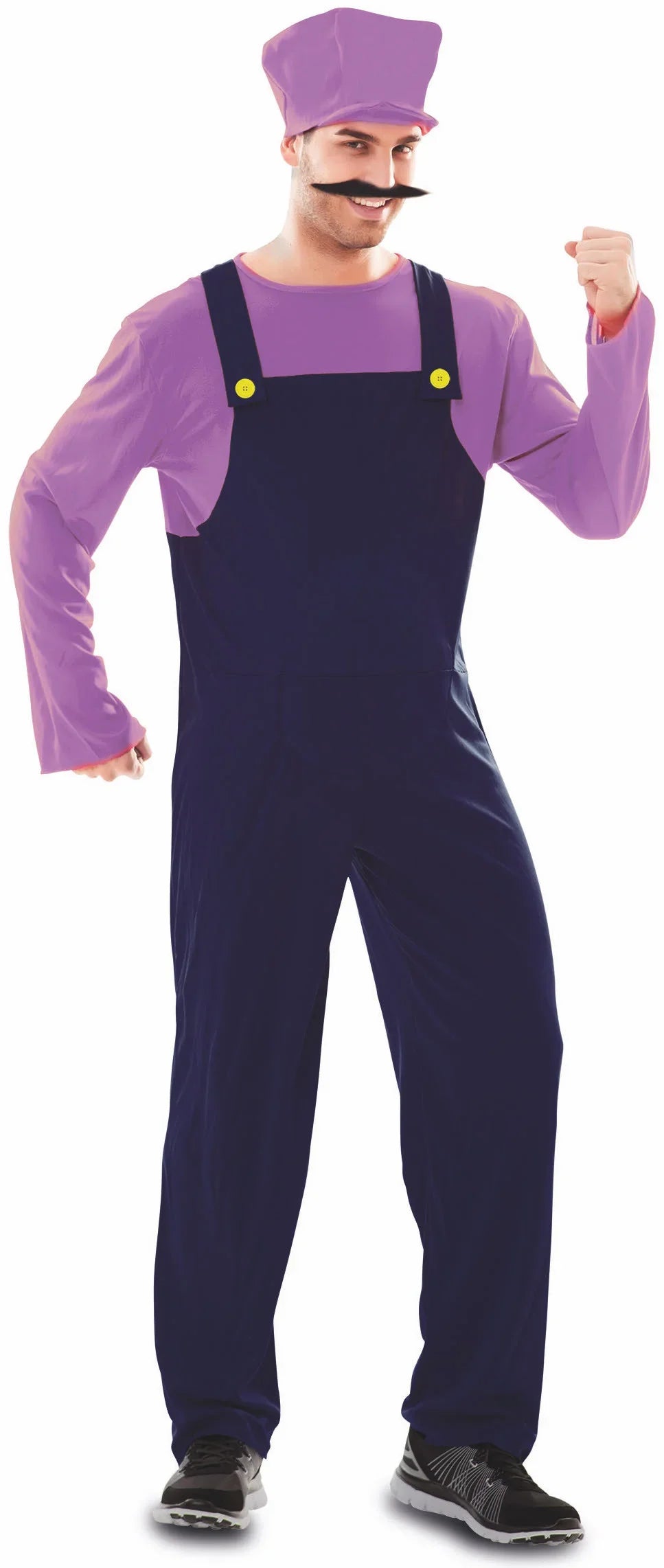 Disfraz de Waluigi para Hombre Super Mario Bros y Luigi EuroCarnavales