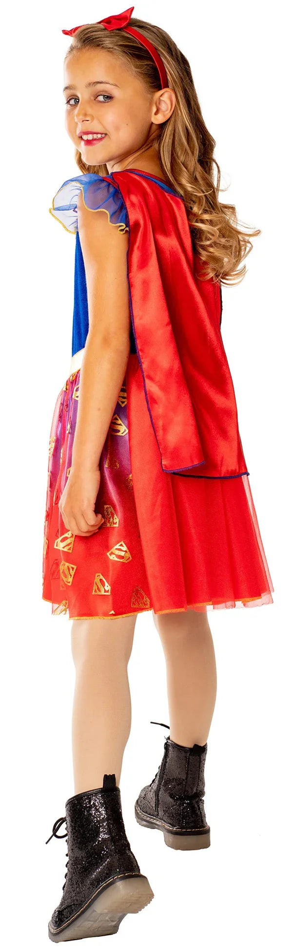 Disfraz de Supergirl con Capa para Niña Superman y Supergirl Rubies