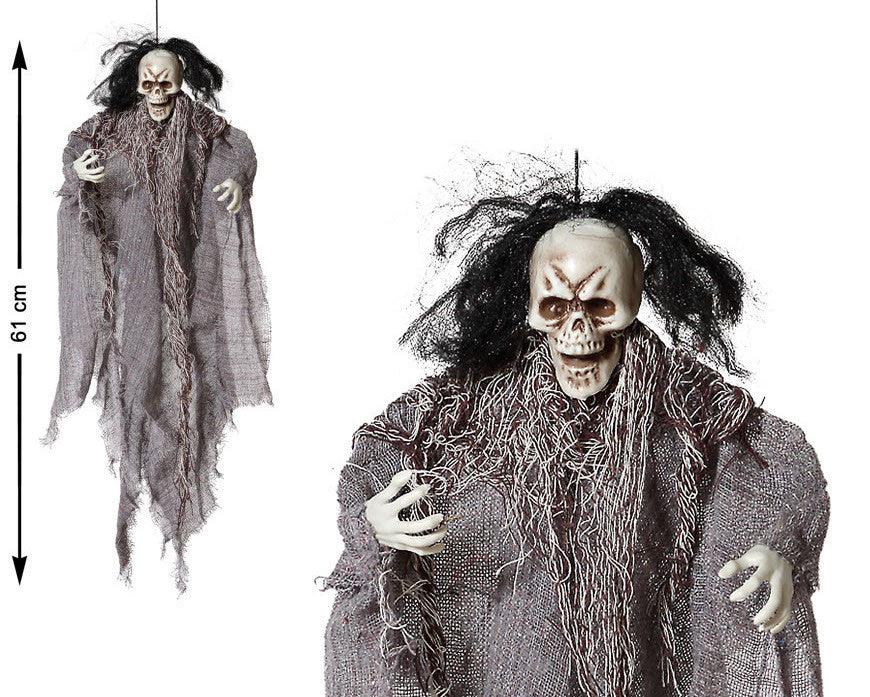 Esqueleto Espectral Colgante de 61cm para Decoración Figuras Colgantes Atosa